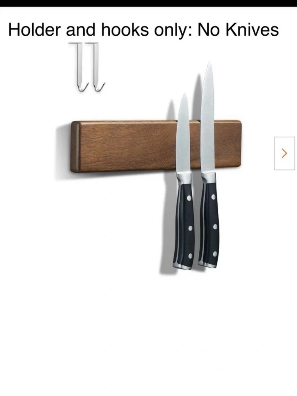 ENOKING Magnetic Knife Holder for Wall, 10 Inch Powerful Magnet Acacia Wood